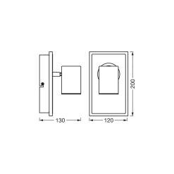 Ledvance LED Decor Spot Mars Svart 16W 540lm - 830 Varm Vit