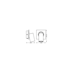 Ledvance LED Decor Spot Mercury Stål Svart 3.4W 230lm - 927 Extra Varm Vit | Dimbar - Bästa Färgåtergivning