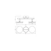 Ledvance LED Decor Spot Moon Stål Svart 10W 560lm - 830 Varm Vit