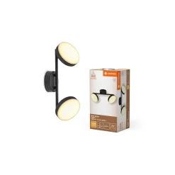 Ledvance LED Decor Spot Moon Stål Svart 10W 560lm - 830 Varm Vit