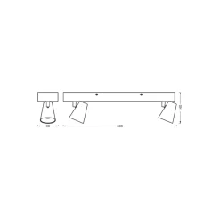 Ledvance LED Decor Spot Neptune Stål Svart 20W 635lm - 830 Varm Vit
