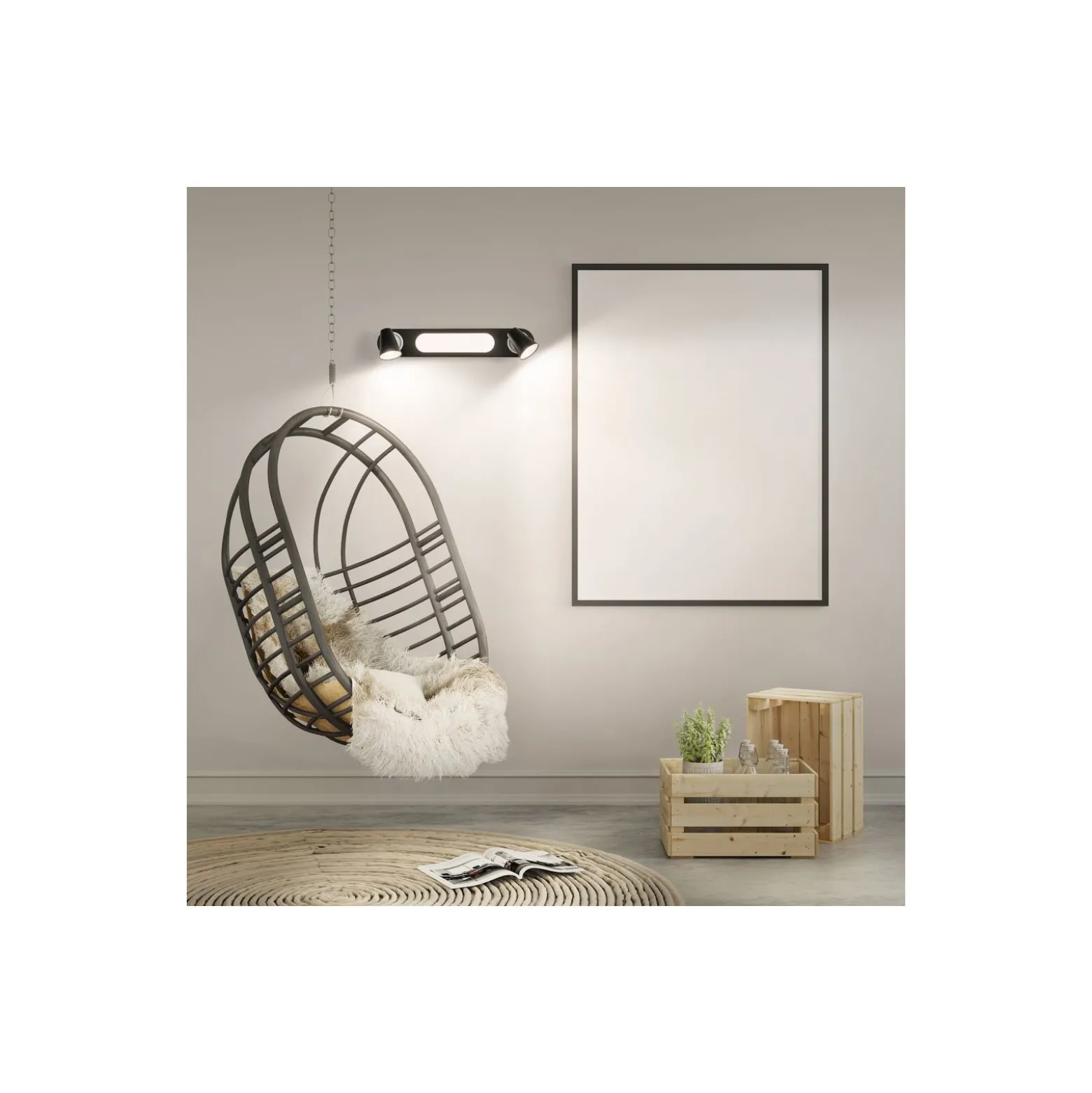 Ledvance LED Decor Spot Neptune Stål Svart 20W 635lm - 830 Varm Vit