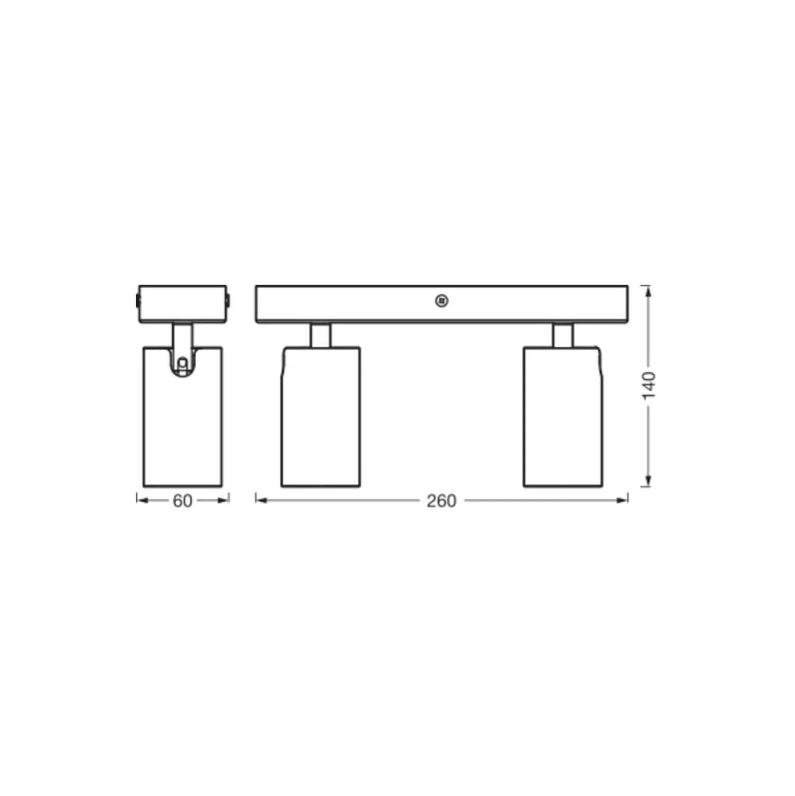 Ledvance LED Decor Spot Octagon Stål Svart 6W 460lm - 827 Extra Varm Vit | Dimbar