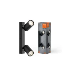 Ledvance LED Decor Spot Octagon Stål Svart 6W 460lm - 827 Extra Varm Vit | Dimbar