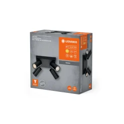 Ledvance LED Decor Spot Octagon Stål Platta Svart 13W 920lm - 827 Extra Varm Vit | Dimbar