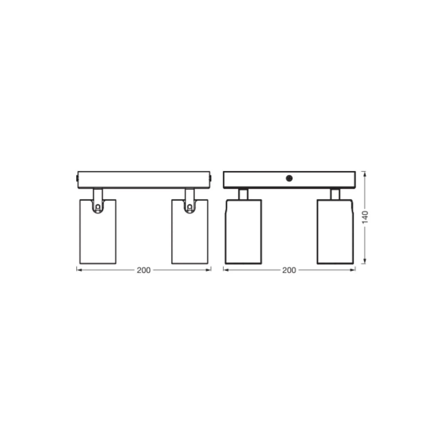 Ledvance LED Decor Spot Octagon Stål Platta Svart 13W 920lm - 827 Extra Varm Vit | Dimbar