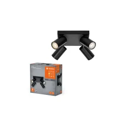 Ledvance LED Decor Spot Octagon Stål Platta Svart 13W 920lm - 827 Extra Varm Vit | Dimbar