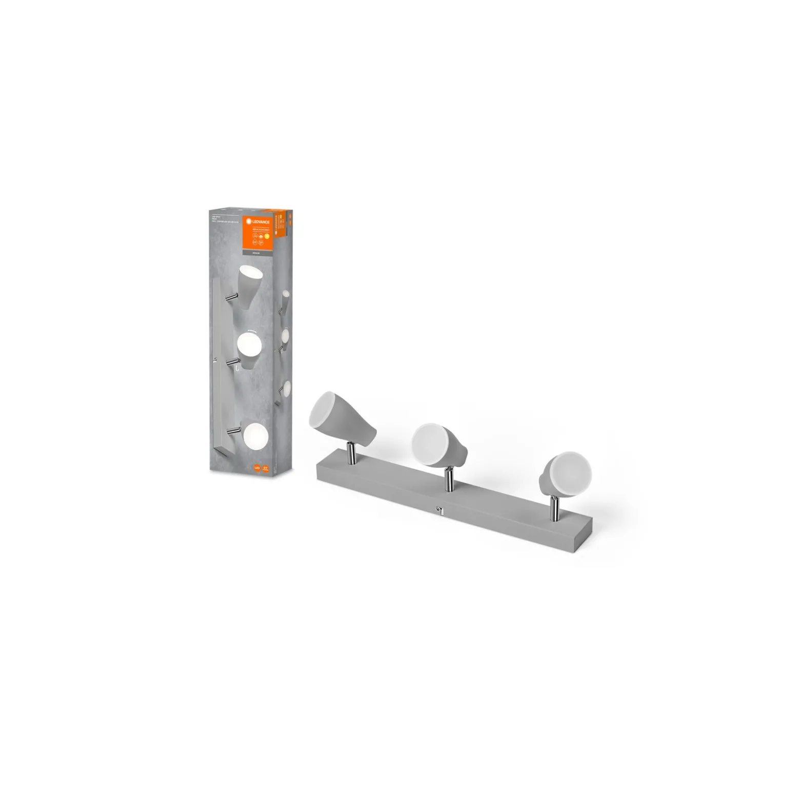 Ledvance LED Decor Spot Plast Grå 12W 630lm - 827 Extra Varm Vit | Dimbar