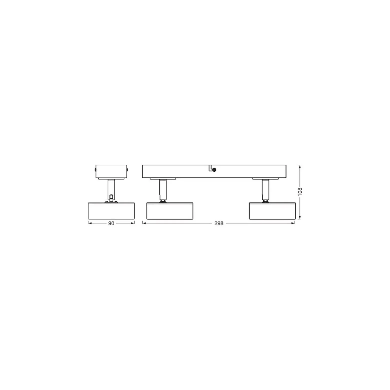 Ledvance LED Decor Spot Pluto Vit 9W 615lm - 830 Varm Vit