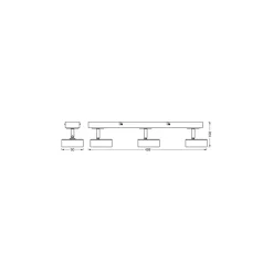 Ledvance LED Decor Spot Pluto Svart 14W 960lm - 830 Varm Vit