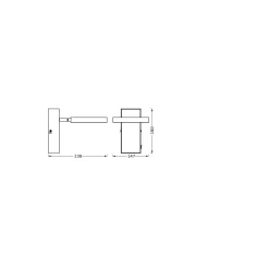 Ledvance LED Decor Spot Saturn Plast Vit 11W 340lm - 830-842-865 CCT
