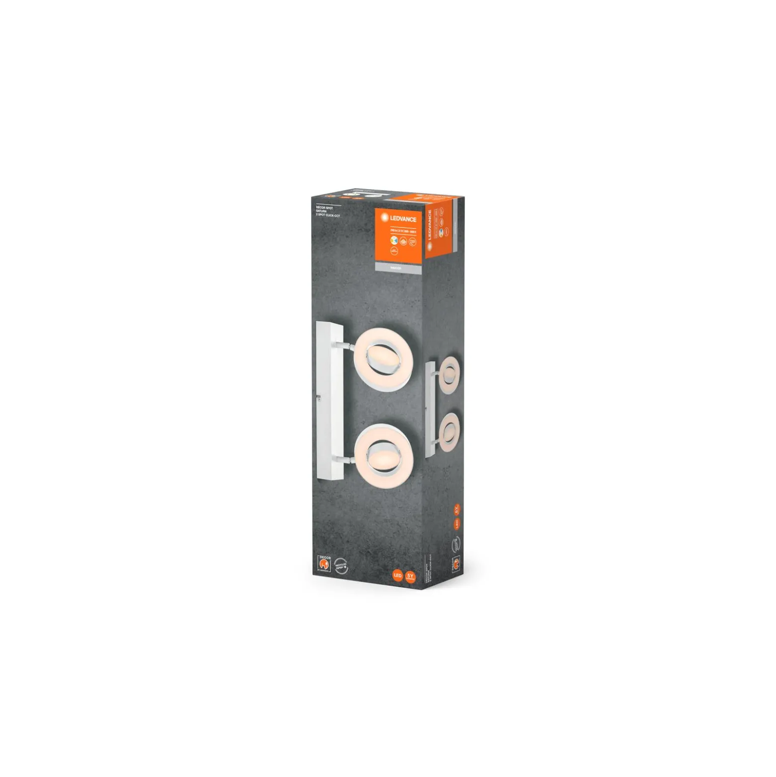 Ledvance LED Decor Spot Saturn Plast Vit 21W 610lm - 830-842-865 CCT