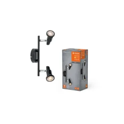 Ledvance LED Decor Spot Stål Svart 6W 460lm - 827 Extra Varm Vit | Dimbar