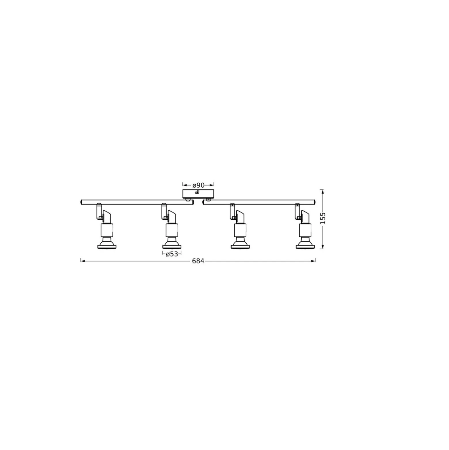 Ledvance LED Decor Spot Stål Vit 13W 920lm - 827 Extra Varm Vit | Dimbar