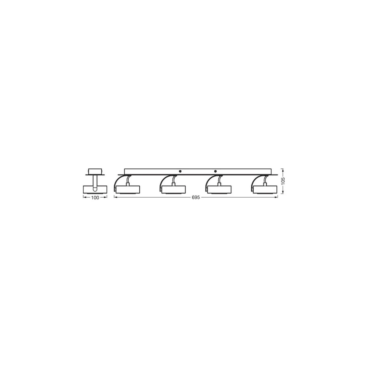 Ledvance LED Decor Spot Venus Svart 21W 910lm - 830 Varm Vit