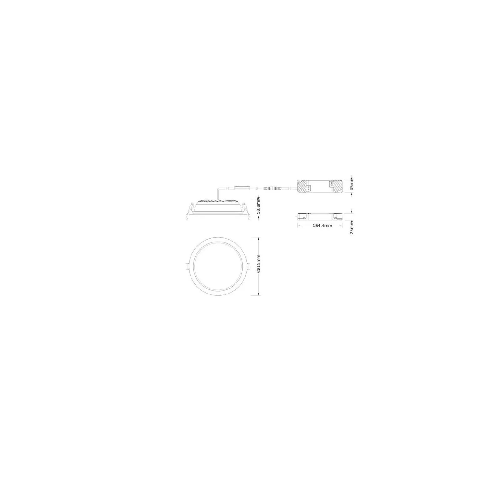 Ledvance LED Downlight Comfort Opal Vit 30W/25W/20W 3600lm/3000lm/2400lm 100D - 930-940 CCT | Utskärning 200mm - IP44 - Bästa Färgåtergivning - Dali Dimbar