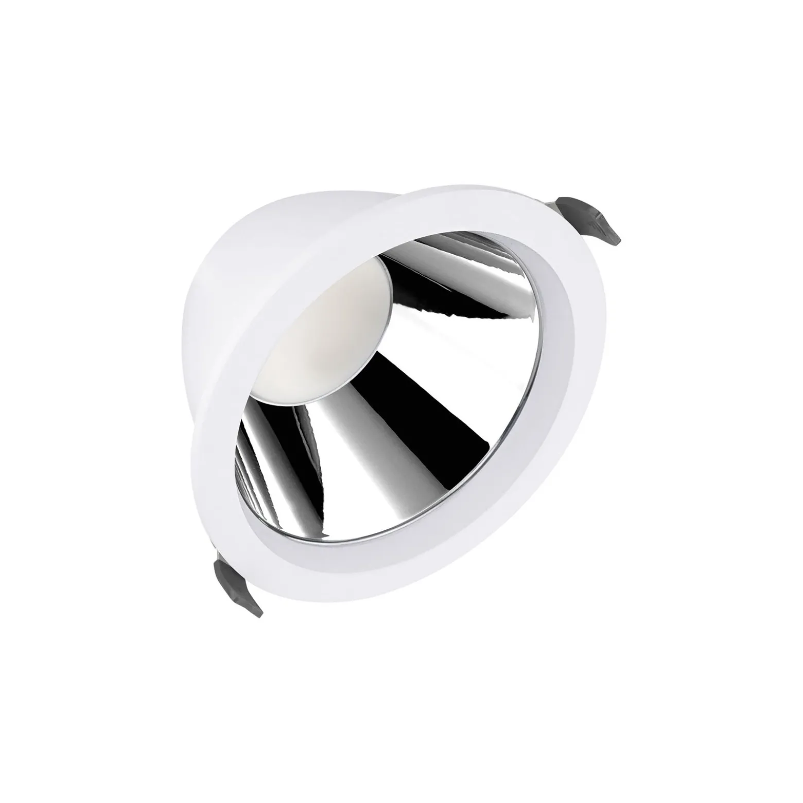 Ledvance LED Downlight Comfort High Efficiency D Aluminium Vit 15W 2100lm 55D - 840 Kallvit | 160mm - Utskärning 150mm - Dali Dimbar