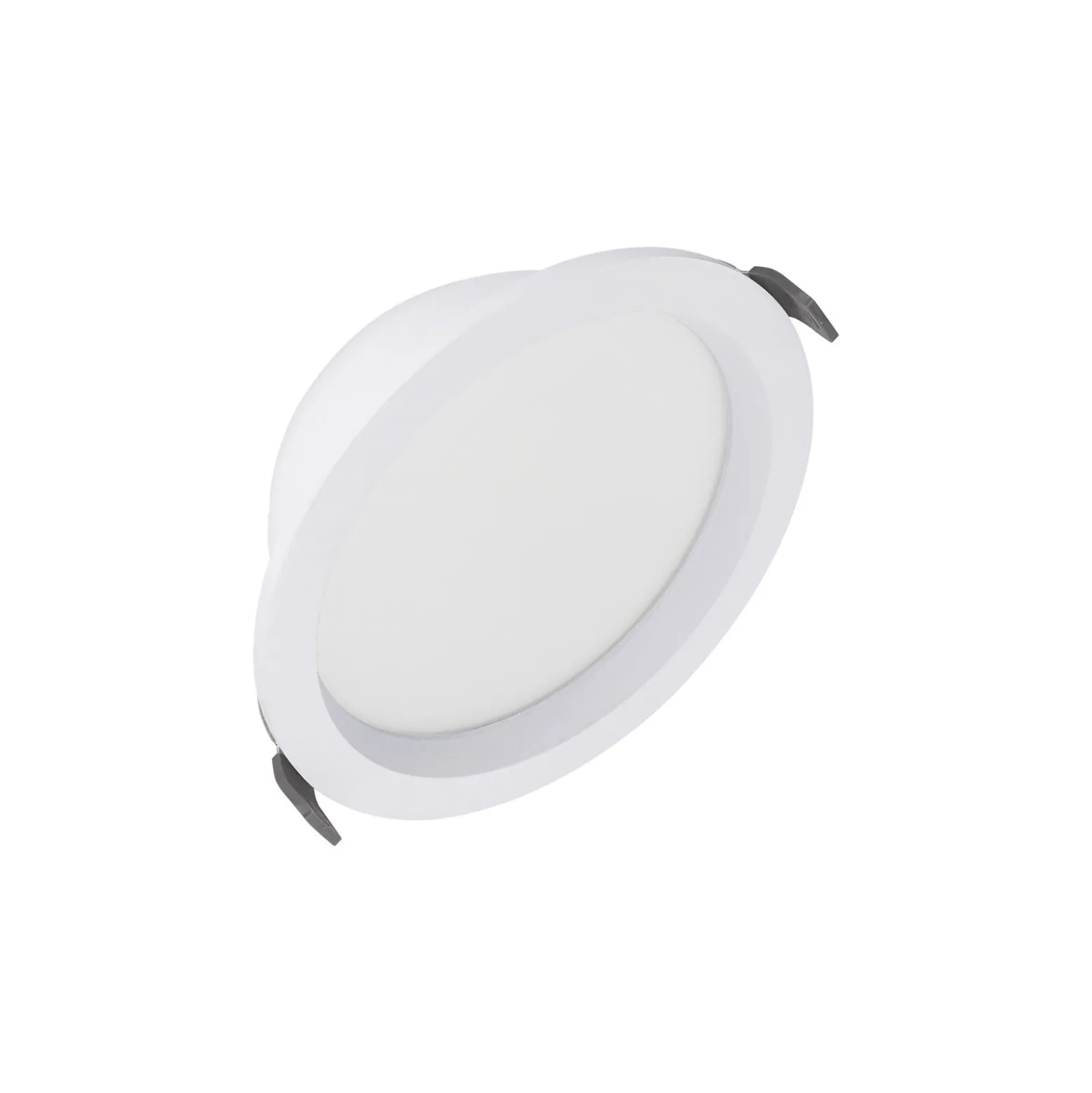 Ledvance LED Downlight Comfort Opal Aluminium Vit 18W 2160lm 180D - 930-940 CCT | 160mm - Utskärning 150mm - IP44 - Bästa Färgåtergivning - Zigbee Dimbar