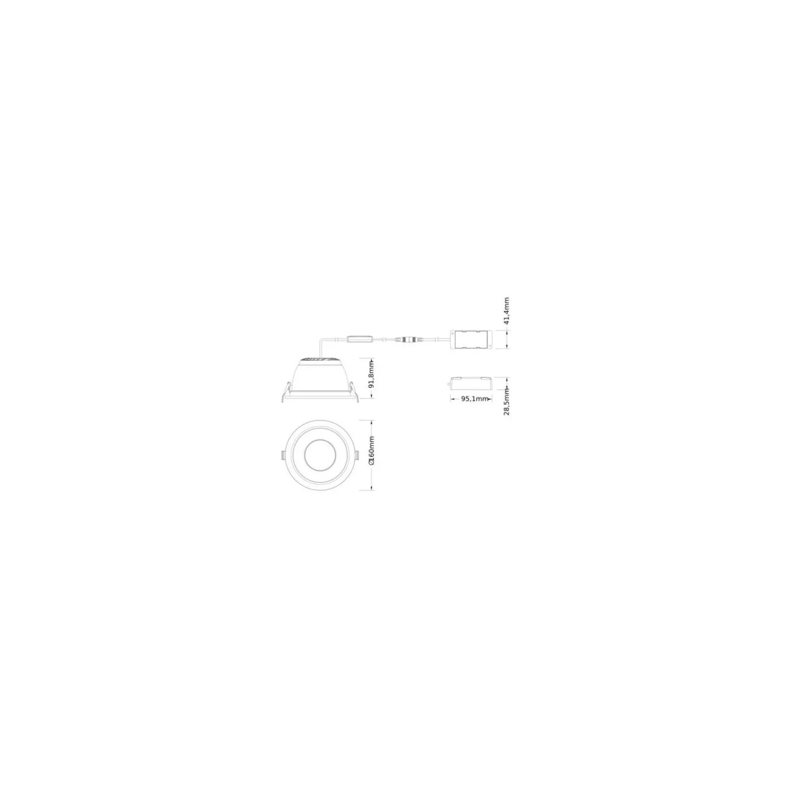 Ledvance LED Downlight Comfort UGR19 Aluminium 18W/15W/12W 2160lm/1800lm/1440lm 95D - 930-940 CCT | Utskärning 150mm - IP44 - Bästa Färgåtergivning