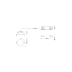 Ledvance LED Downlight Comfort Opal Aluminium Vit 13W 1430lm 180D - 930-940 CCT | 116mm - Utskärning 100mm - IP44 - Bästa Färgåtergivning - Zigbee Dimbar