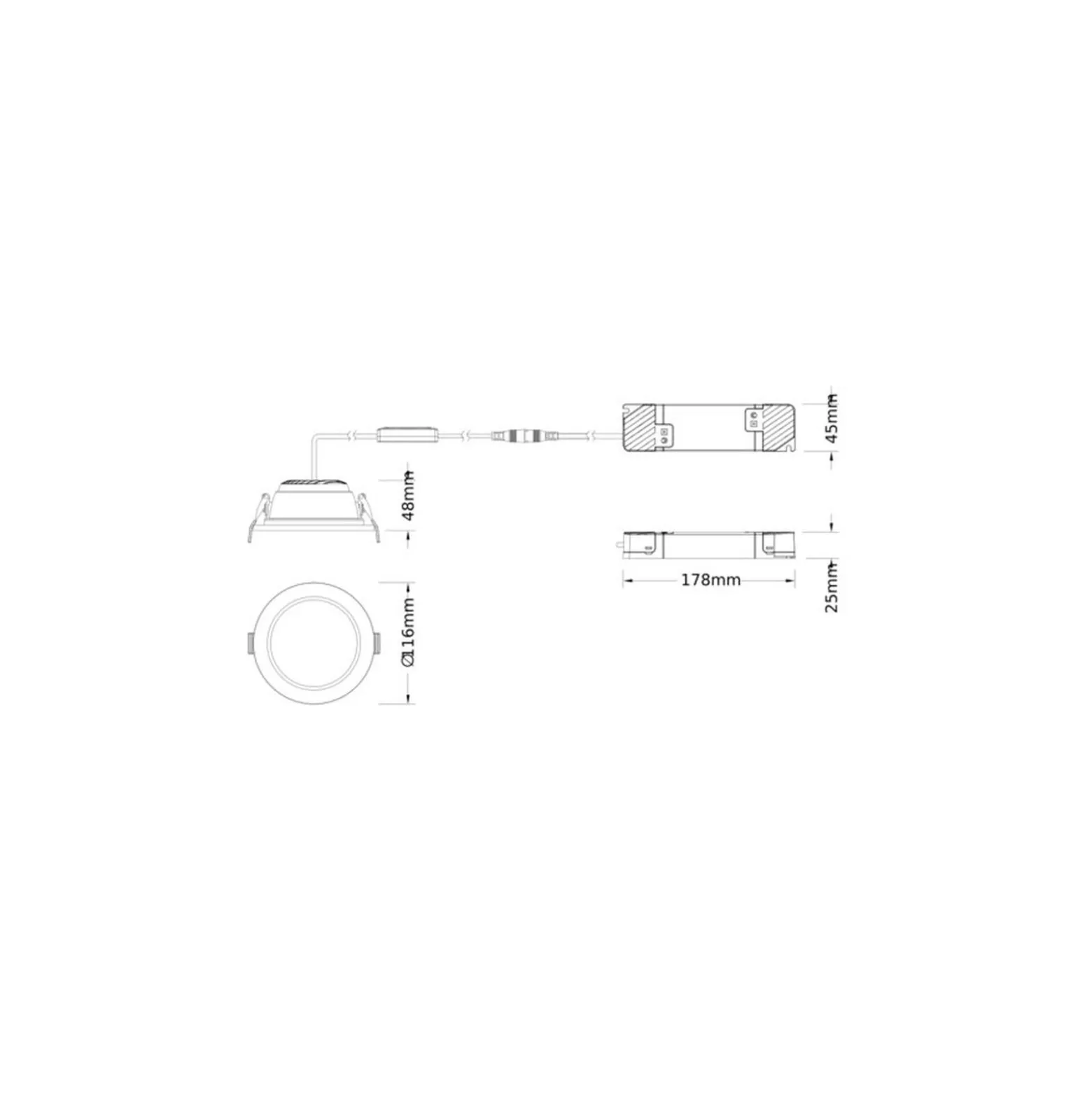 Ledvance LED Downlight Comfort Opal Aluminium Vit 13W 1430lm 180D - 930-940 CCT | 116mm - Utskärning 100mm - IP44 - Bästa Färgåtergivning - Zigbee Dimbar