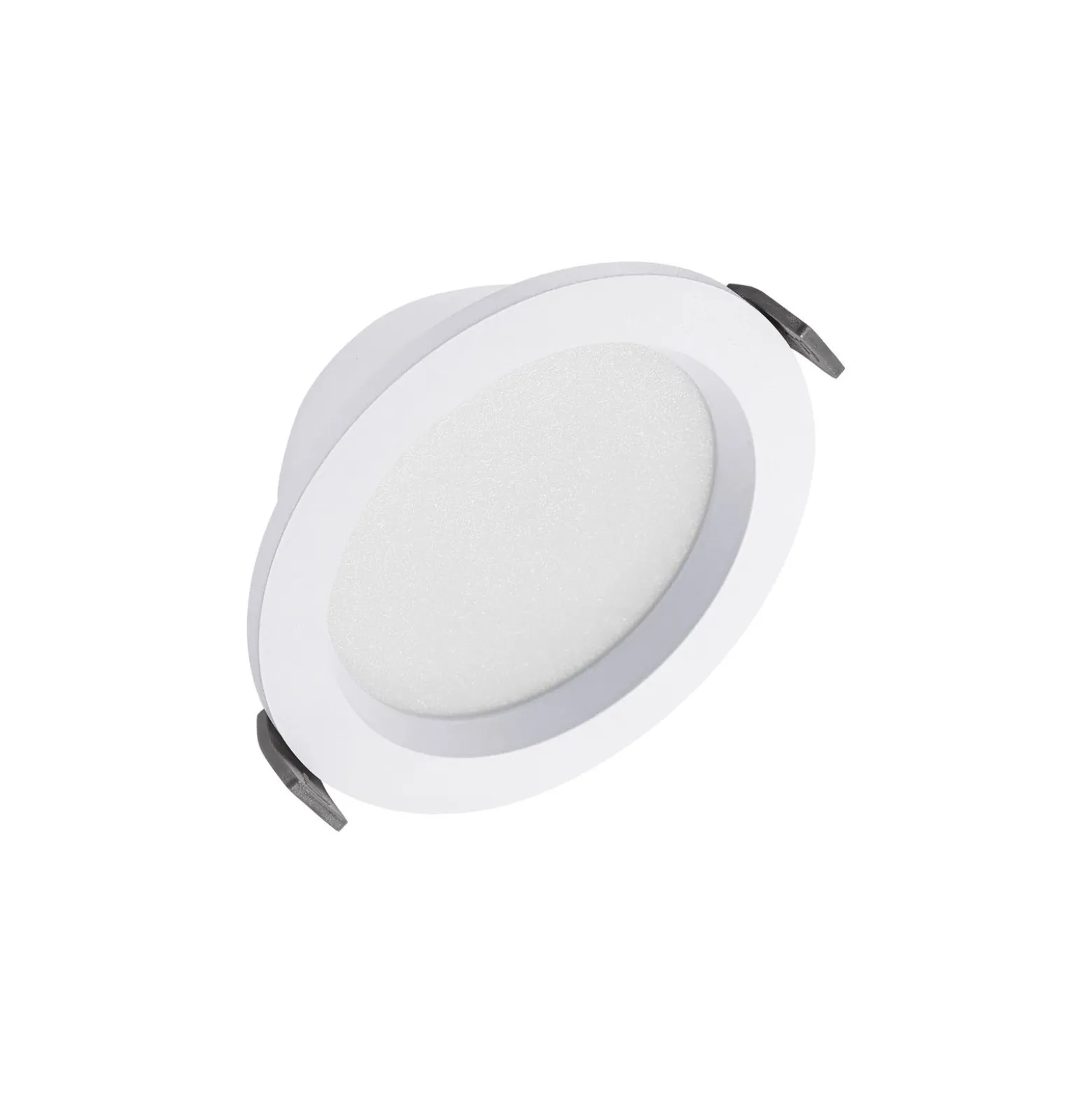 Ledvance LED Downlight Comfort Opal Aluminium Vit 13W 1430lm 180D - 930-940 CCT | 116mm - Utskärning 100mm - IP44 - Bästa Färgåtergivning - Zigbee Dimbar