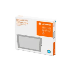 Ledvance LED Downlight Slim Fyrkant SQ210 18W 1530lm 120D - 865 Dagsljus