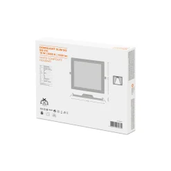 Ledvance LED Downlight Slim Fyrkant SQ210 18W 1530lm 120D - 830 Varm Vit