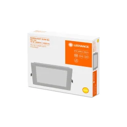 Ledvance LED Downlight Slim Fyrkant SQ155 12W 1020lm 120D - 830 Varm Vit