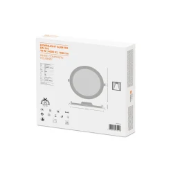 Ledvance LED Downlight Slim Runda DN210 18W 1530lm 120D - 840 Kallvit | 225mm