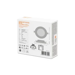 Ledvance LED Downlight Slim Runda DN105 6W 430lm 120D - 840 Kallvit | 118mm