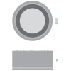 Ledvance LED Downlight Surface IP65 Aluminium Vit 45W 4725lm 36D - 830 Varm Vit | IP65