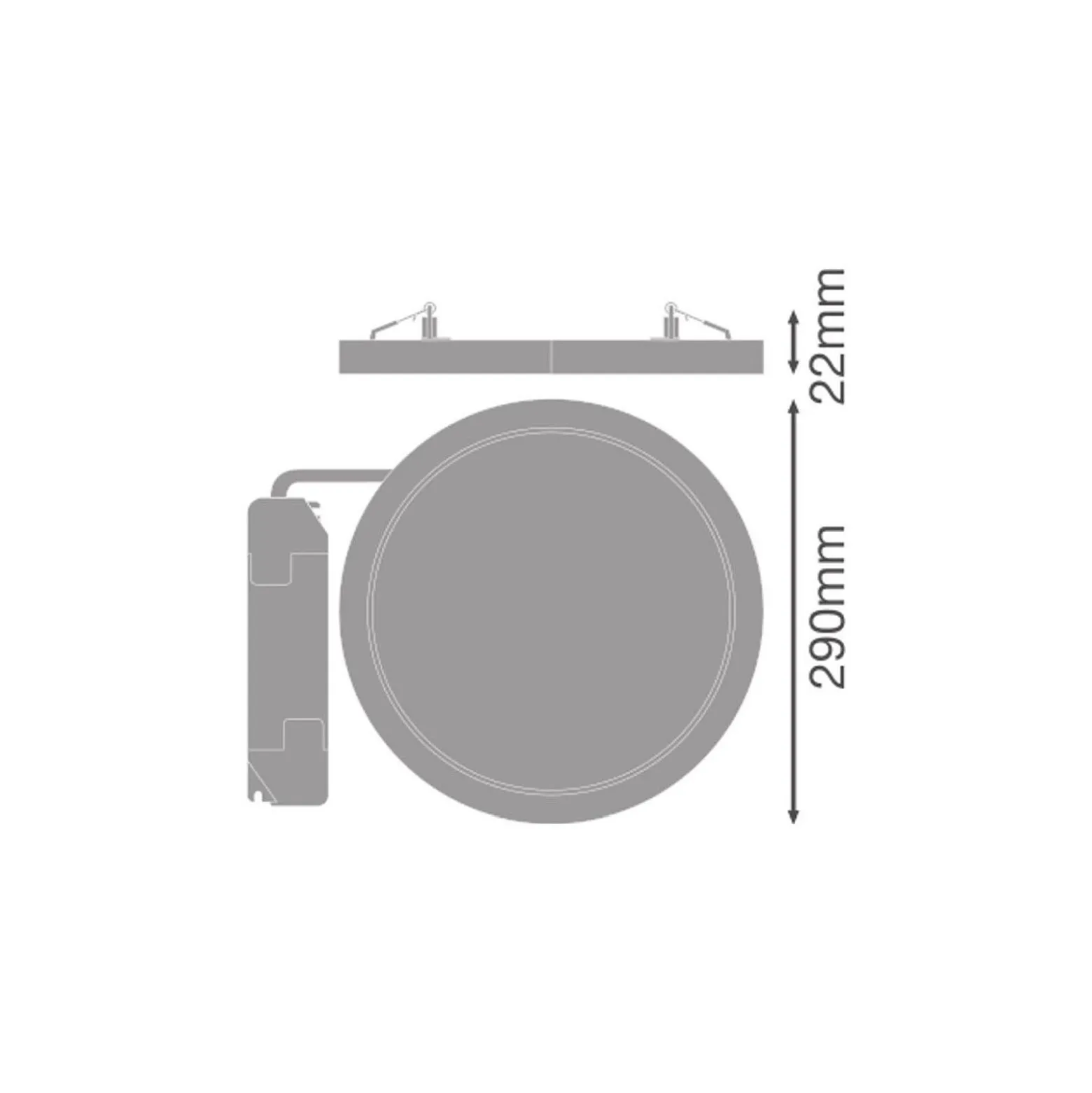 Ledvance LED Downlight Universal Vit 22W 3000lm 110D - 830-840 CCT | Utskärning 65-260mm - IP44 - Dali Dimbar