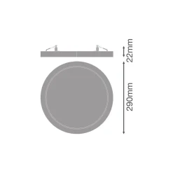 Ledvance LED Downlight Universal Vit 23W 3200lm 110D - 830-840 CCT | Utskärning 65-260mm - IP44