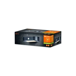 Ledvance LED Endura Stil Solar Vägglampa Svart 4W 380lm - 830 Varm Vit | Rörelsesensor