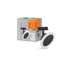 Ledvance LED 1-Fas Skenspot Cirkel Svart 6W 350lm - 830-865 Justerbar Vit