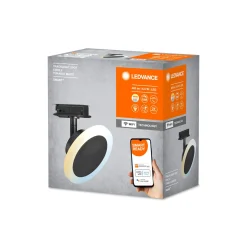 Ledvance LED 1-Fas Skenspot Cirkel Svart 6W 350lm - 830-865 Justerbar Vit