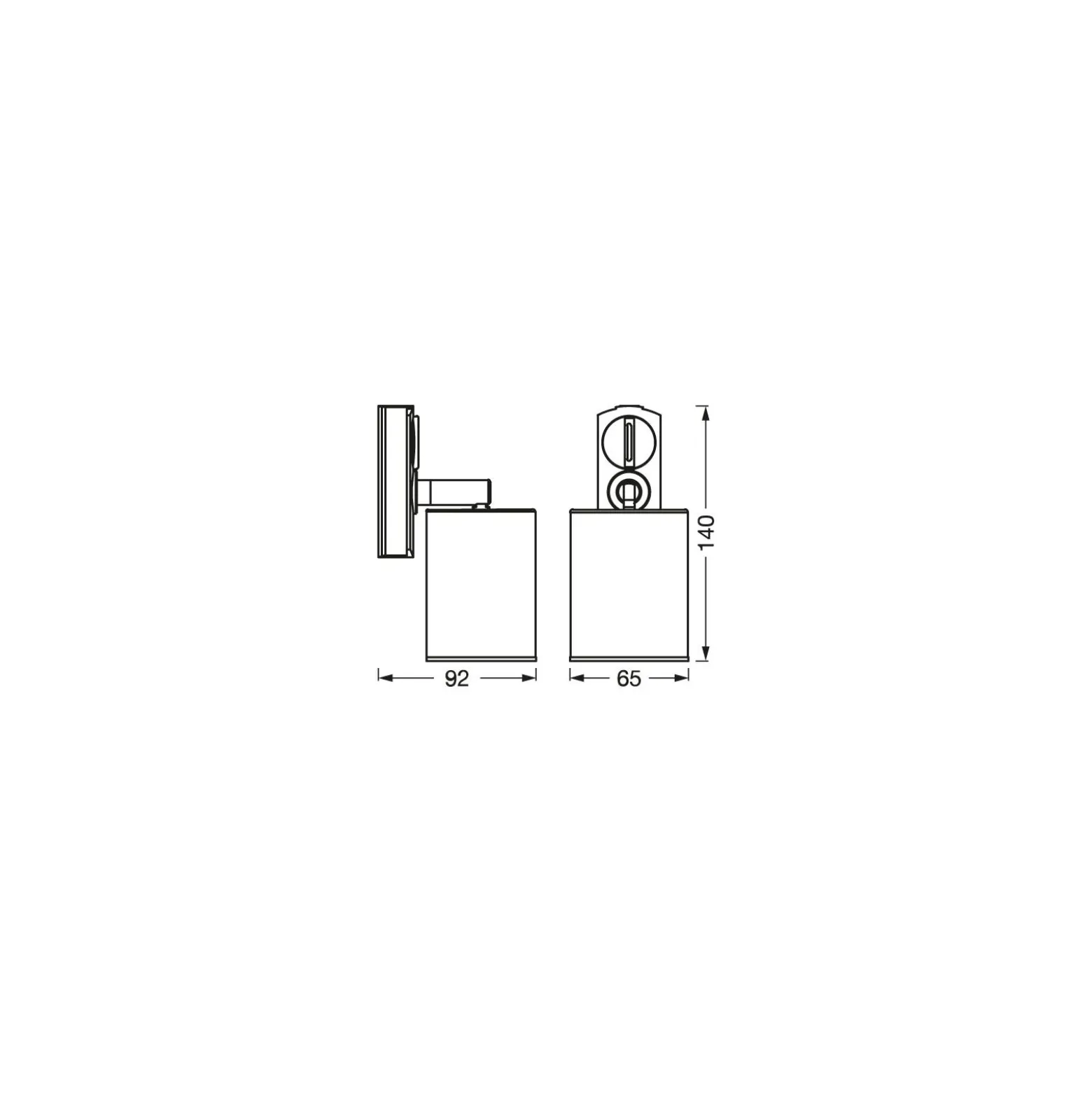 Ledvance LED 1-Fas Skenspot Svart 8W 230lm - 830-865 Justerbar Vit