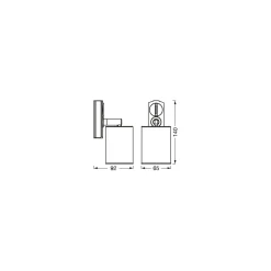 Ledvance LED 1-Fas Skenspot Vit 8W 250lm - 830-865 Justerbar Vit