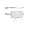 Ledvance LED Gatubelysning Area Large RV35ST Aluminium Grå 120W 16200lm 155X69D - 740 Kallvit | IP66 - Asymmetrisk
