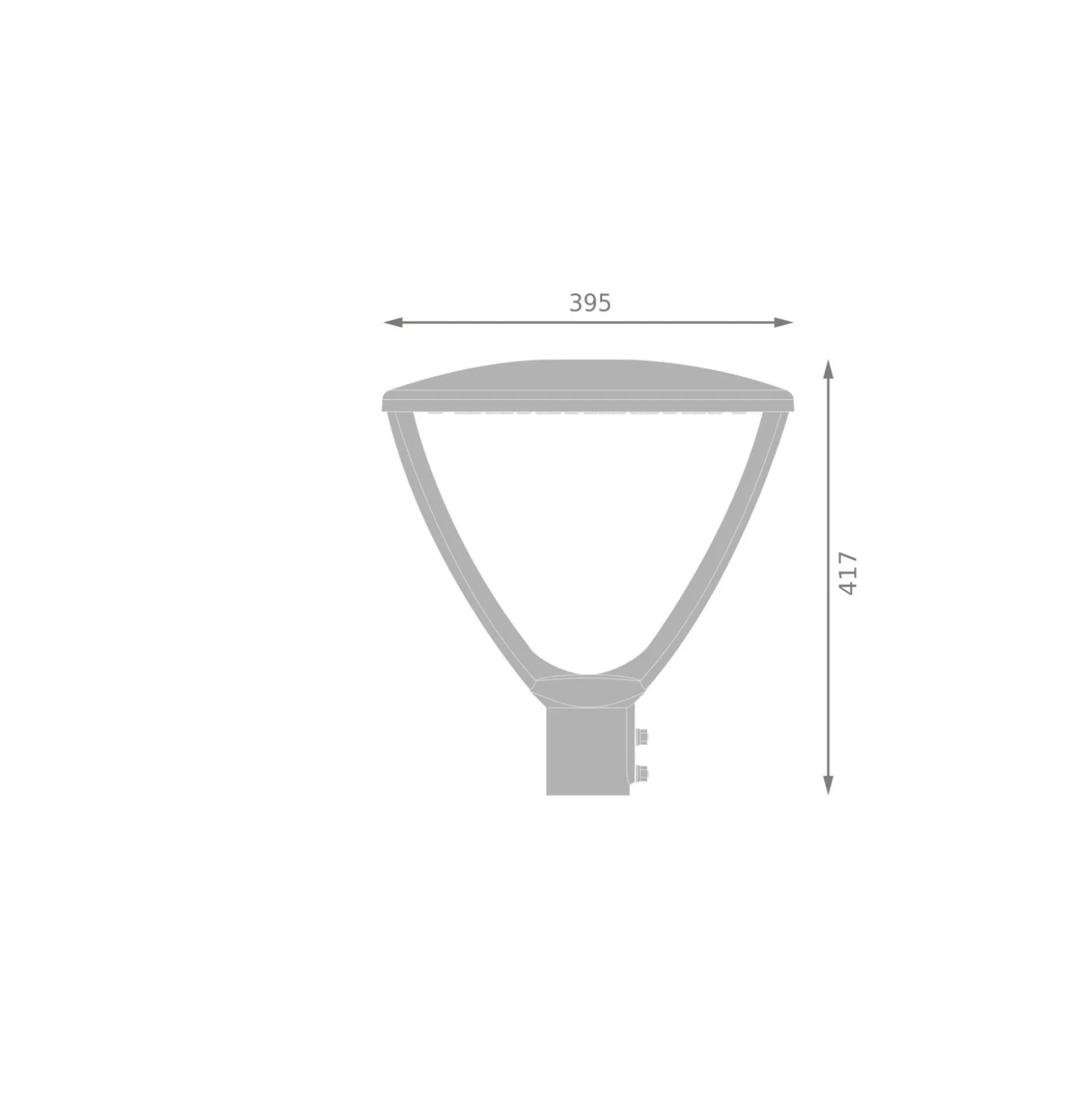 Ledvance LED Gatubelysning Area Urban Lykta Svart 29W 2040lm 165x65D - 830-840 CCT | IP66 - Asymmetrisk