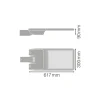 Ledvance LED gatubelysning Flex Stor RV25ST Grå 158W 21150lm 25x145D - 727 Extra Varm Vit | IP66 – Asymmetrisk
