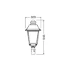 Ledvance LED Gatubelysning Urban Villa Compact 40W 4600lm 140D - 727 Extra Varm Vit | IP66 - Symmetrisk