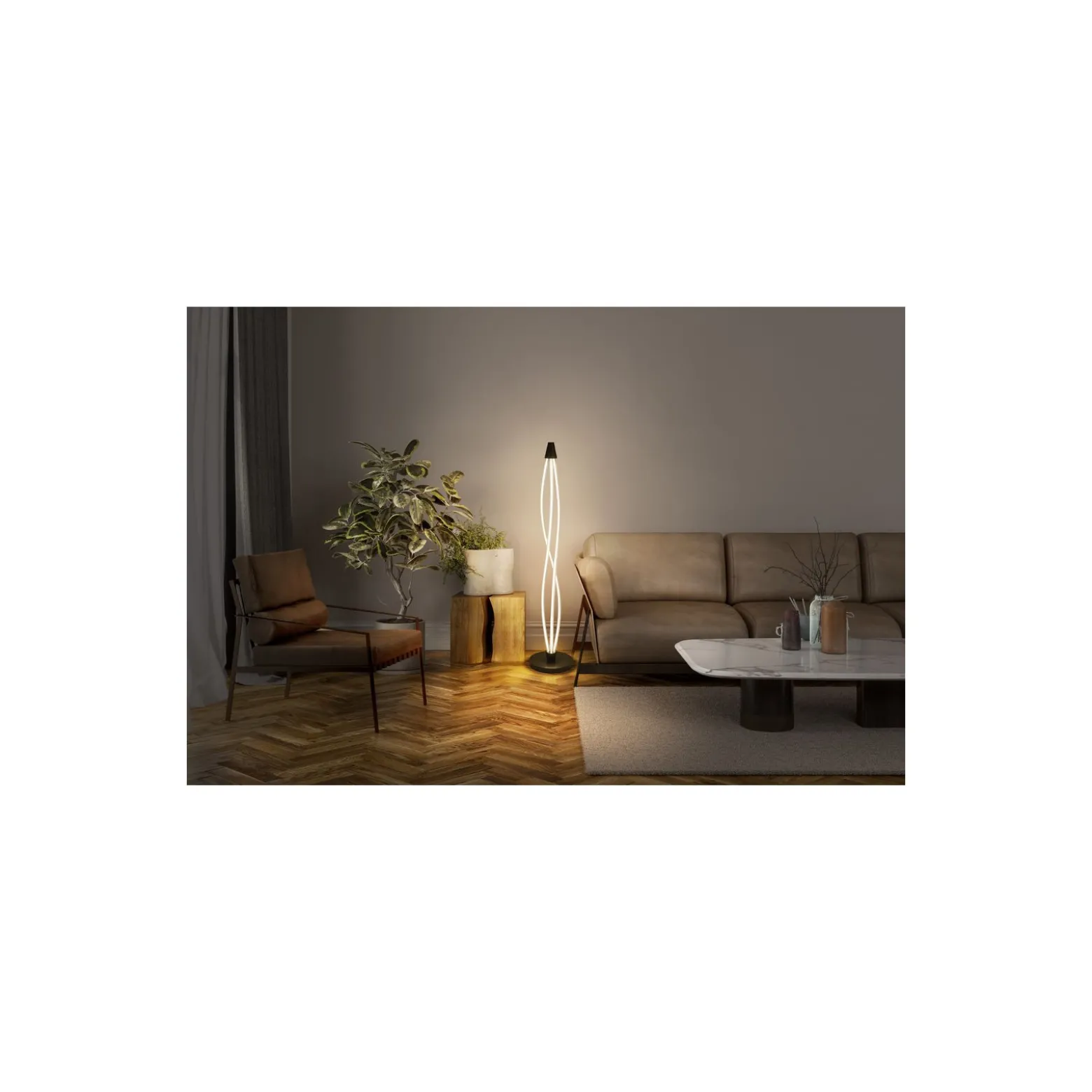 Ledvance LED Golvlampa Comfort Head Grå 22W 2400lm - 830 Varm Vit | Dimbar