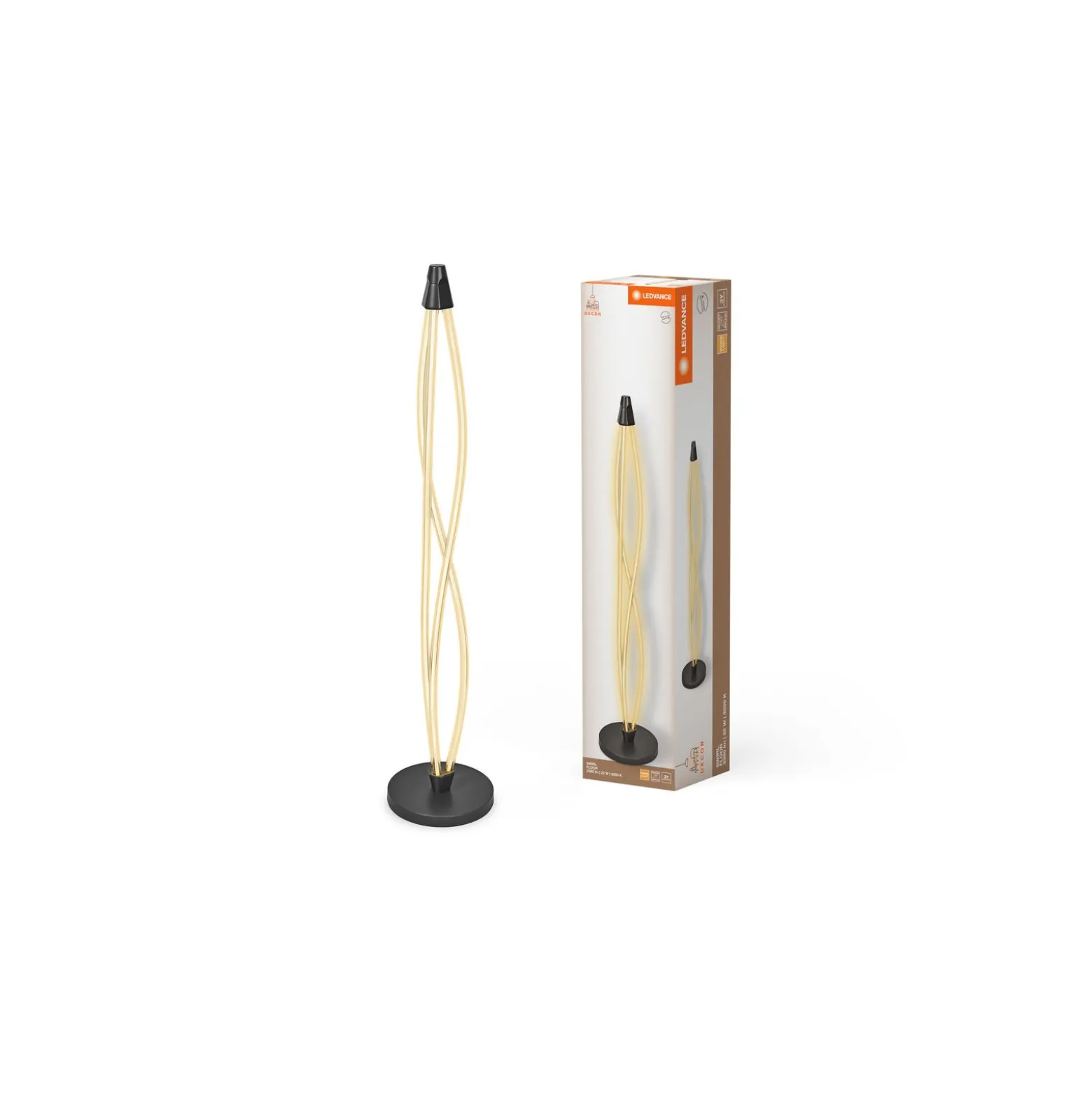 Ledvance LED Golvlampa Comfort Head Grå 22W 2400lm - 830 Varm Vit | Dimbar