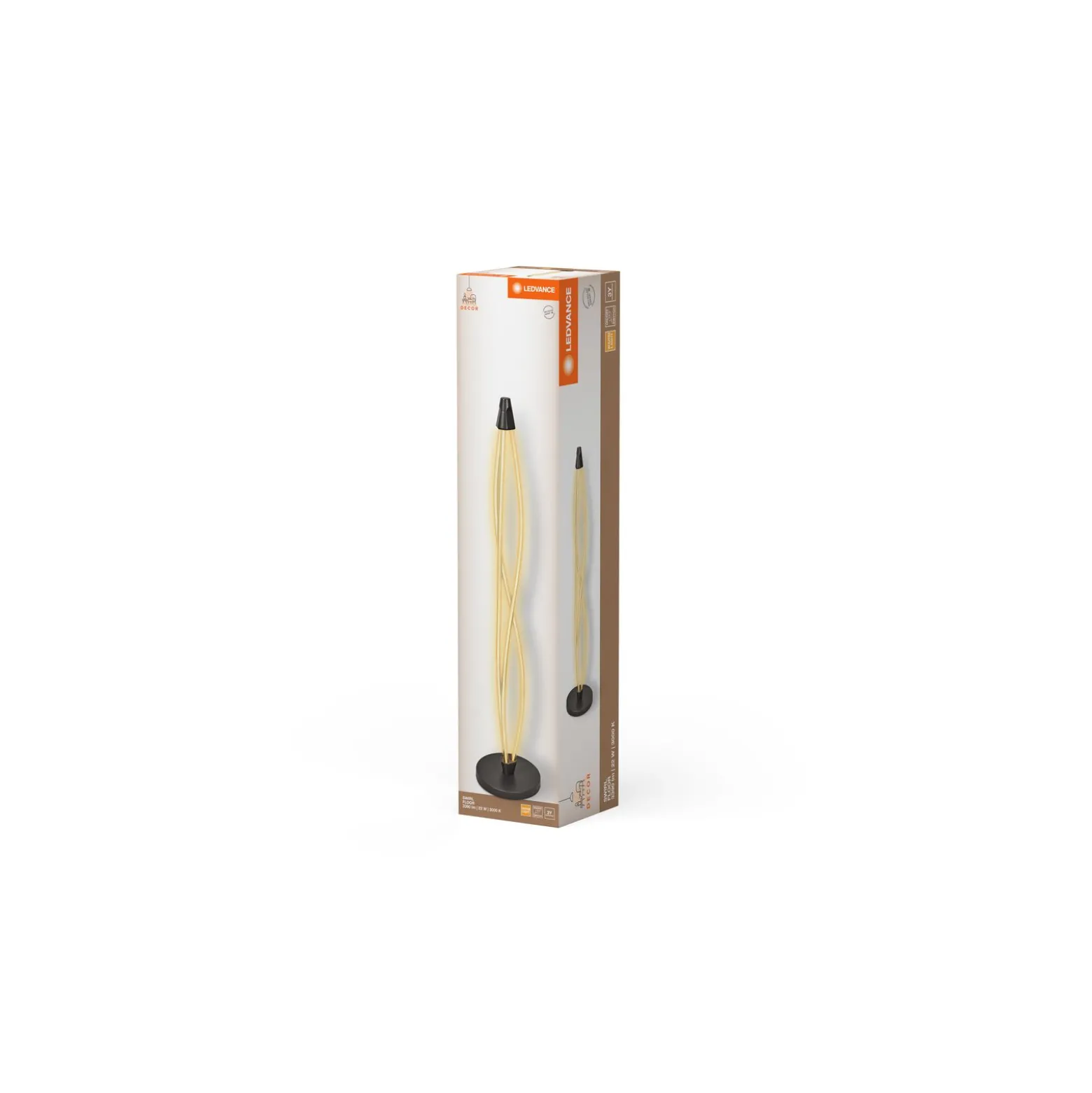 Ledvance LED Golvlampa Comfort Head Grå 22W 2400lm - 830 Varm Vit | Dimbar