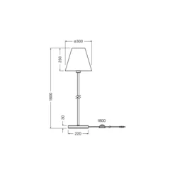 Ledvance LED Golvlampa Decor Rotting Metall Brun | Passande för 1x E27