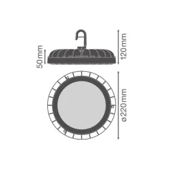Ledvance LED Highbay Compact Value 133W 16000lm 110D - 840 Kallvit | IP65