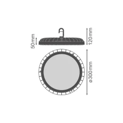 Ledvance LED Highbay Compact Gen 2 Aluminium Svart 220W 34100lm 110D - 840-850-865 CCT | IP65