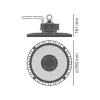 Ledvance LED Highbay Gen 5 Aluminium Svart 75W 13500lm 110D - 840 Kallvit | IP66 - Dali Dimbar